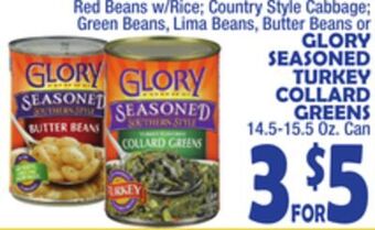 Bravo Supermarkets Glory seasoned turkey collard greens offer