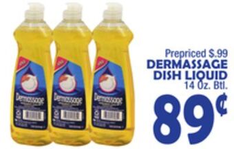 Bravo Supermarkets Dermassage dish liquid offer
