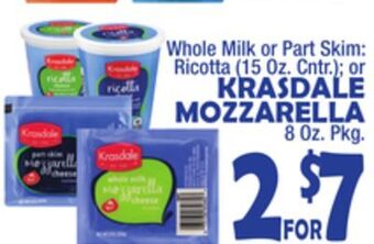 Bravo Supermarkets Krasdale mozzarella offer