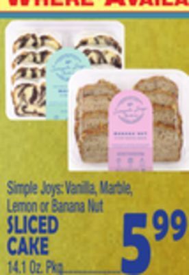 Bravo Supermarkets Sliced cake offer