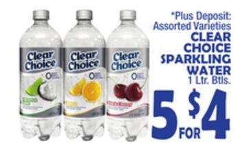 Bravo Supermarkets Clear choice sparkling water offer