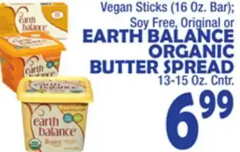 Bravo Supermarkets Earth balance organic butter spread 13-15 oz. cntr offer