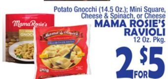 Bravo Supermarkets Mama rosie's ravioli 12 oz. pkg. offer
