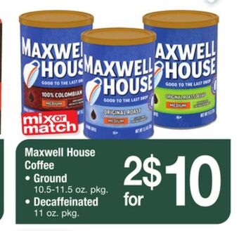 ACME Maxwell house coffee offer