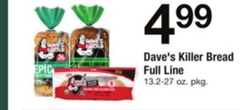 ACME Dave's killer bread full line offer