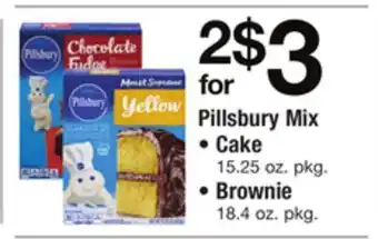 ACME Pillsbury mix • cake 15.25 oz. pkg. • brownie 18.4 oz. pkg. offer