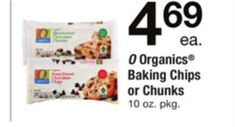 ACME O organics® baking chips or chunks offer