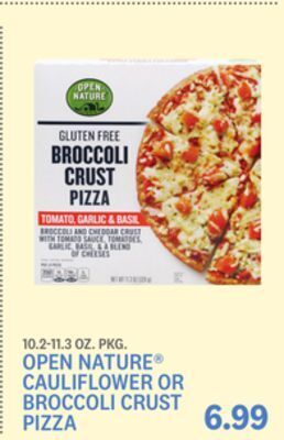 Kings Food Markets Open nature® cauliflower or broccoli crust pizza offer