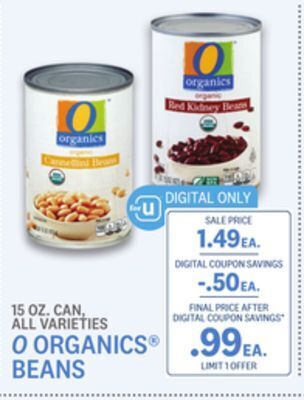 Kings Food Markets O organics® beans offer