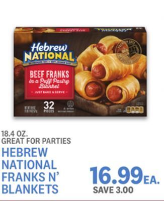 Kings Food Markets Hebrew national franks n' blankets offer
