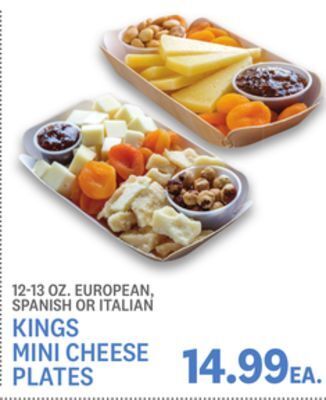 Kings Food Markets Kings mini cheese plates offer