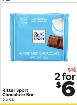 Weis Markets Ritter sport chocolate bar offer