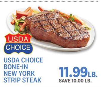 Kings Food Markets Usda choice bone-in new york strip steak offer