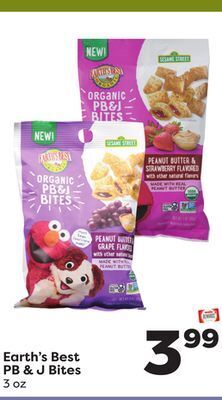 Weis Markets Earth's best pb & j bites offer