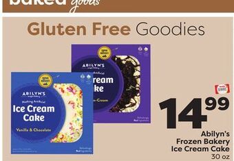 Weis Markets Abilyn's frozen bakery ice cream cake offer