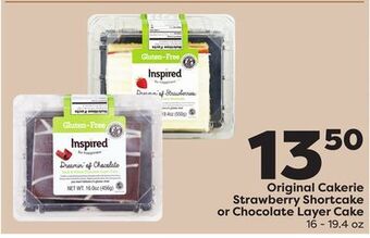 Weis Markets Original cakerie strawberry shortcake or chocolate layer cake offer