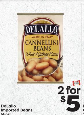 Weis Markets Delallo imported beans offer