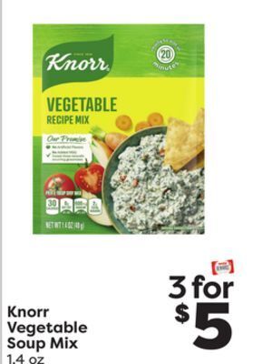 Weis Markets Knorr vegetable soup mix offer