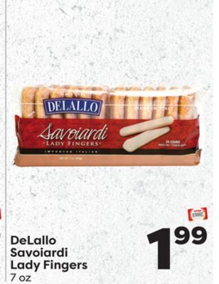 Weis Markets Delallo savoiardi lady fingers offer