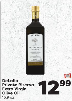 Weis Markets Delallo private riserva extra virgin olive oil offer