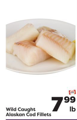 Weis Markets Wild caught alaskan cod fillets offer