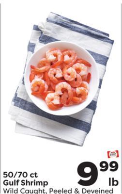 Weis Markets 50/70 ct gulf shrimp offer