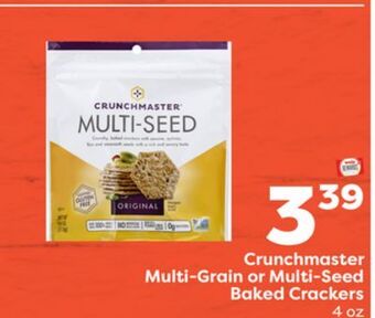Weis Markets Crunchmaster multi-grain or multi-seed baked crackers offer