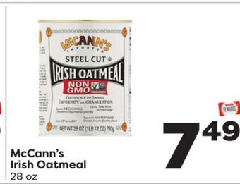 Weis Markets Mccann's irish oatmeal offer