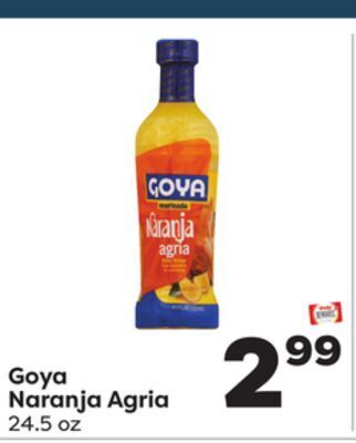 Weis Markets Goya naranja agria offer