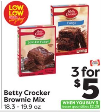 Weis Markets Betty crocker brownie mix offer