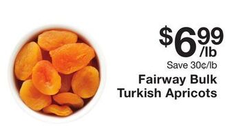 Fairway Store Market Fairway bulk turkish apricots offer