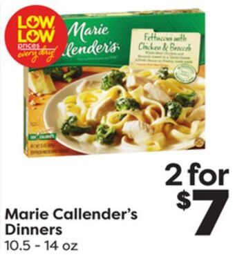 Weis Markets Marie callender's dinners offer
