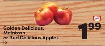Weis Markets Golden delicious, mcintosh, or red delicious apples offer