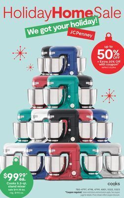 JC Penney Cooks 5.3-qt. stand mixer offer