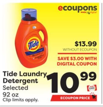 Weis Markets Tide laundry detergent offer