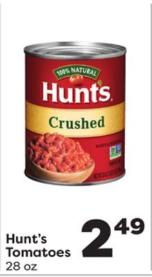 Weis Markets Hunt's tomatoes offer