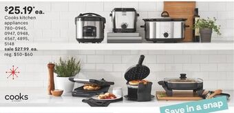 JC Penney Cooks kitchen appliances offer