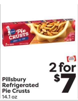 Weis Markets Pillsbury refrigerated pie crusts offer