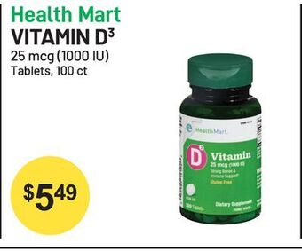 Health Mart Health mart vitamin d³ offer