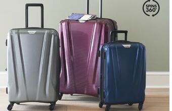 JC Penney Samsonite swerv dlx 20" hardside luggage offer