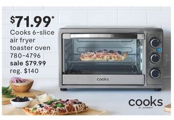 JC Penney Cooks 6-slice air fryer toaster oven offer