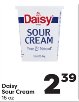 Weis Markets Daisy sour cream offer