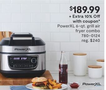 JC Penney Powerxl 6-qt. grill air fryer combo offer