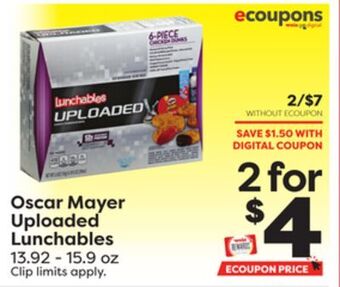 Weis Markets Oscar mayer uploaded lunchables offer