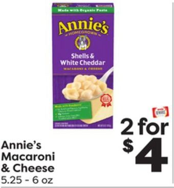 Weis Markets Annie's macaroni & cheese offer