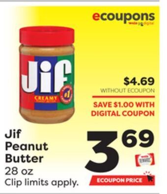 Weis Markets Jif peanut butter offer