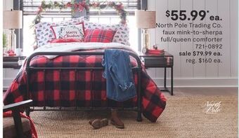 JC Penney North pole trading co. faux mink-to-sherpa full/queen comforter offer
