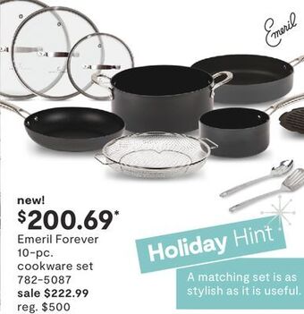 JC Penney Emeril forever 10-pc. cookware set offer