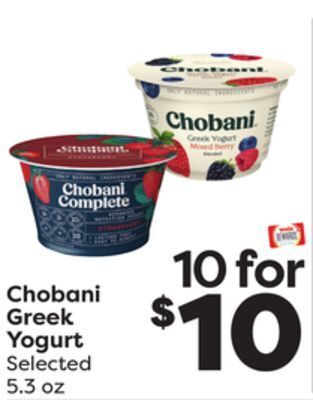 Weis Markets Chobani greek yogurt offer