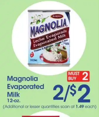 Price Rite Magnolia evaporated milk offer